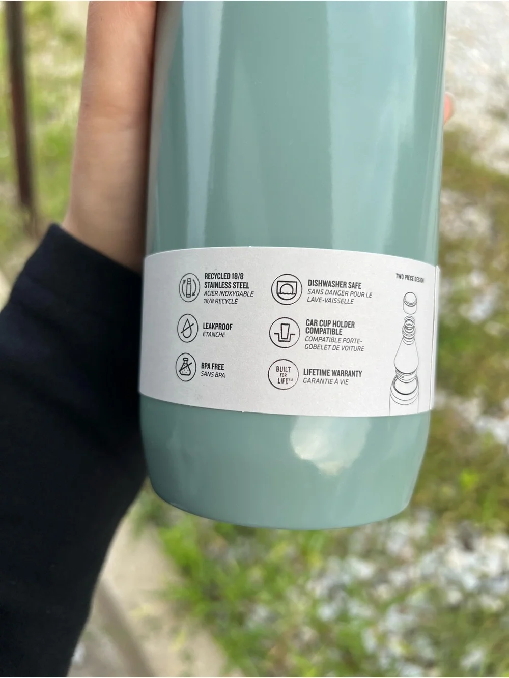 Stanley The All Day Slim Bottle in Sage Green 34oz